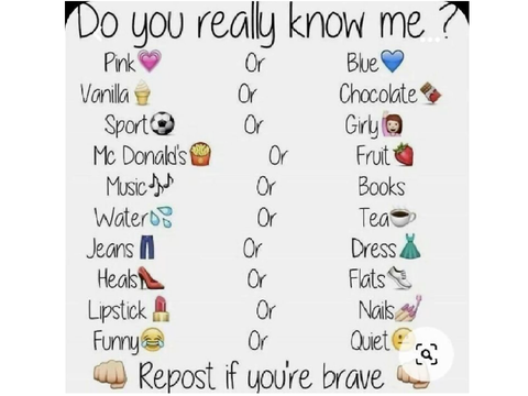 How well do you know me?? hvtha thvte