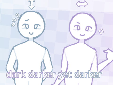 ⯎ dark darker yet darker // meme template !