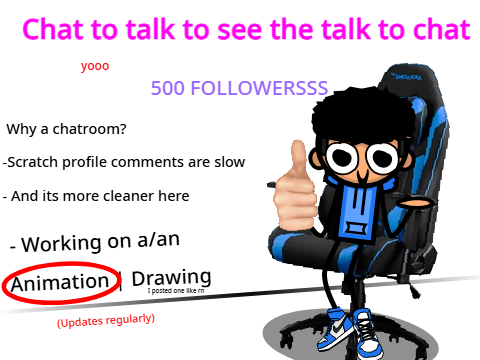talk cuz its chatting room