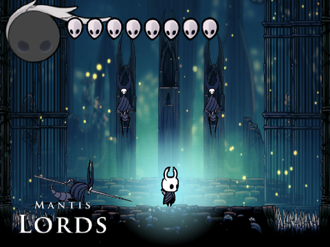 Hollow Knight: Mantis Lords with more masks