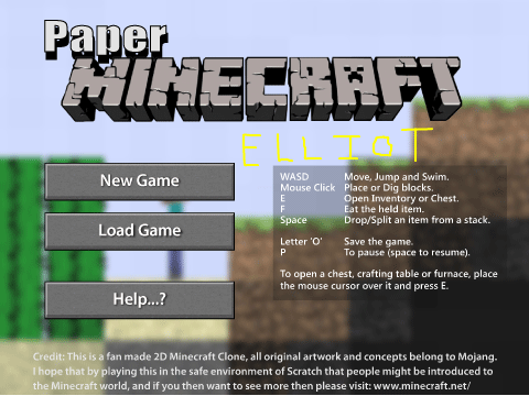 Paper Elliot Minecraft v0.6