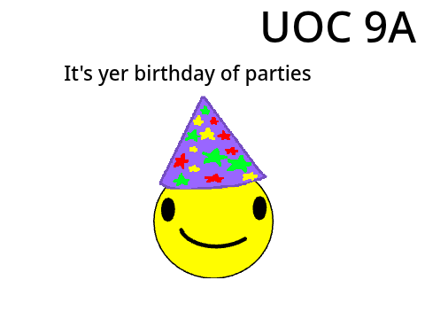 UOC 9A: Happy Birthday John!