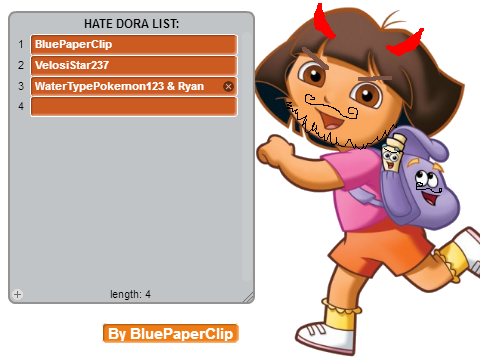 ADD UR NAME HATING DORA!!! remix remix