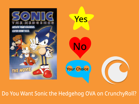 Do You Want Sonic the Hedgehog OVA on CrunchyRoll?