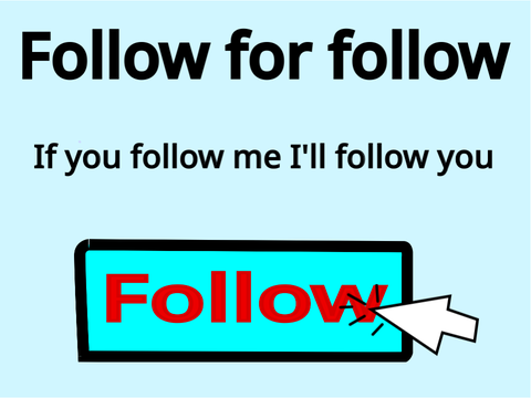 Follow for follow! New! Free follow!