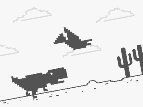 Dino game - better motion