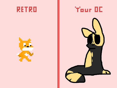 Your OC in Retro remix