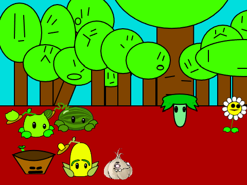 Plants vs. zombies Roof