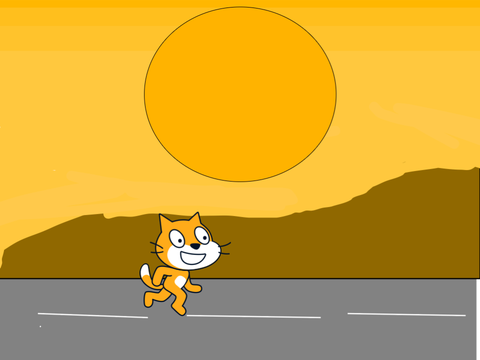 A evening run.