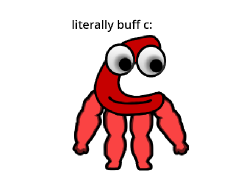 literally buff c: