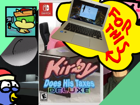 Kirby Does His Taxes (school chromebook edition)