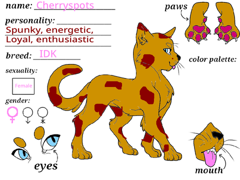 My oc Cherryspots