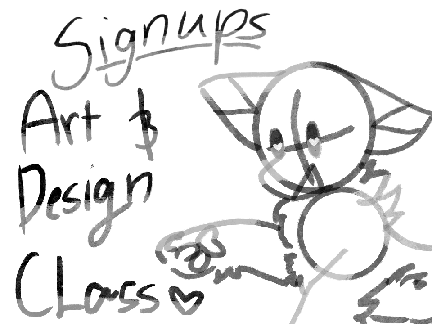 Art & Design Classes SIGNUPS - Open AGAIN remix