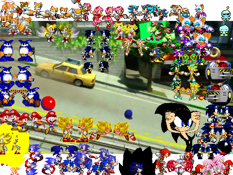 city escape sonic scene creator2! remix remix!!! remix