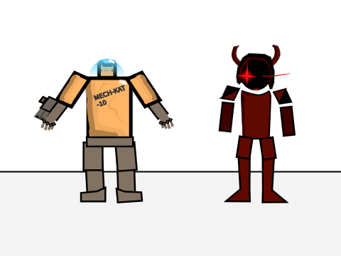 Eric Vs. Mechkat-10 & Crimson II