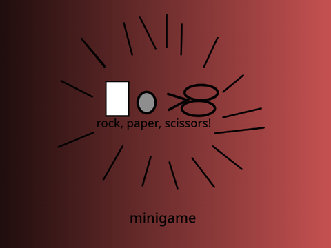 rock paper scissors minigame