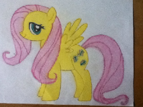 Fluttershy Pastel Drawing
