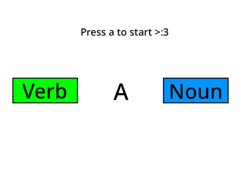 Verb a Noun game generator