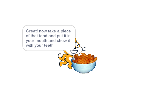 How to eat food! 