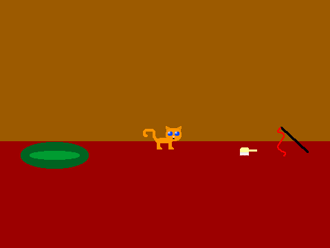 Playful Orange Cat Version I