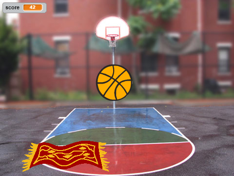 catch a basketball