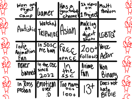 SSC bingo cuz I can and I'm bored