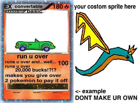 remix and ill make a pokemon card 4 ur custom sprite remix