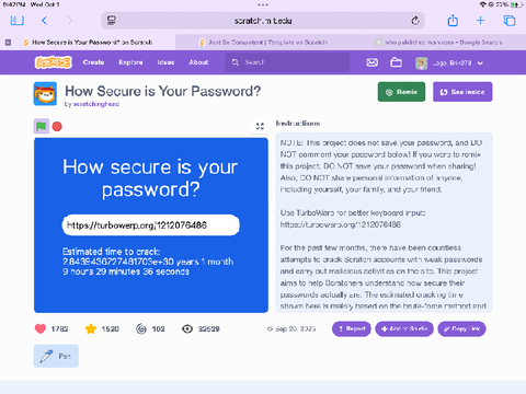 How Secure is Your Password? remix