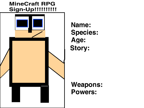 Minecraft RPG Sign-Up remix