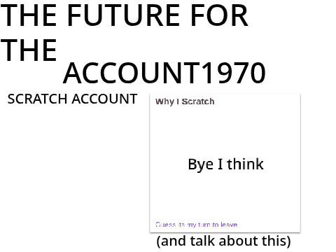 The future for the Account19870 Scratch Account