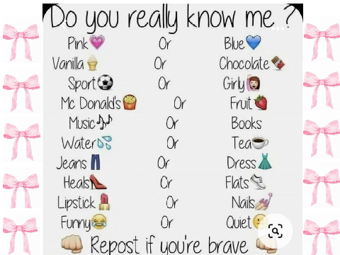 How well do you know me??? remix remix remix