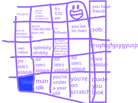 sebdadud'es bingo card(can you beat it?)