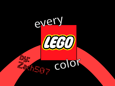 Every LEGO color (probably) (WIP)