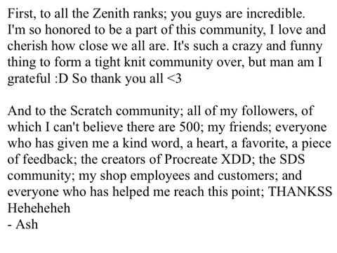 A little thank you (: