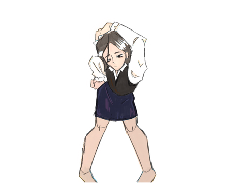 When ur friend’s outfit eats so hard you have to draw it @_-apple-juice-_