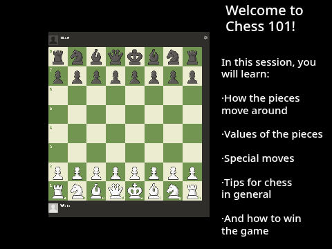 Chess 101: A quick tutorial