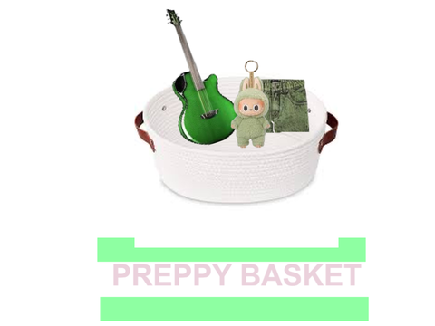 PREPPY green BASKET