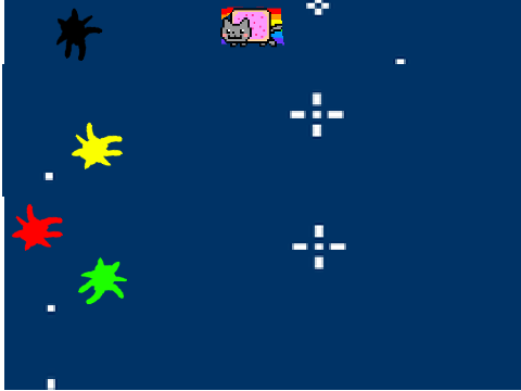 low quality ahh nyan cat game.