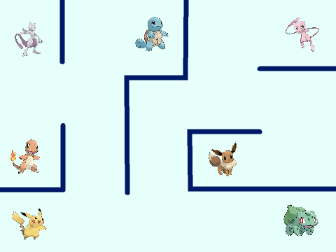 Help Pikachu find his friends!