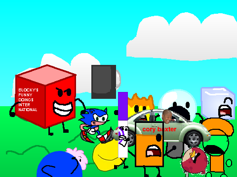 Add yourself running from Blocky's Funny Doings Int