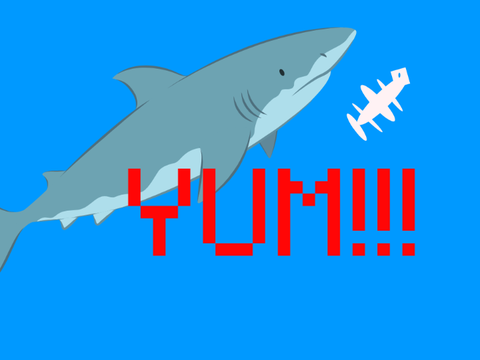Bye Bye!!! Shark attack