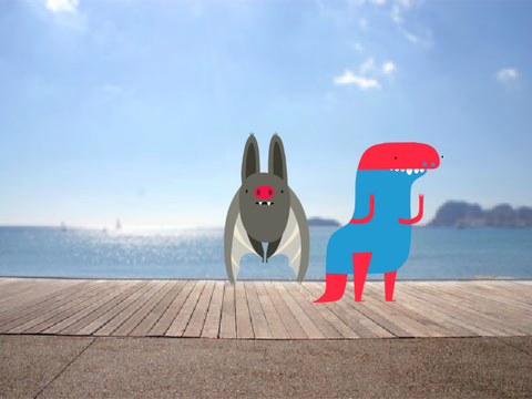 Història amb una rata-pinyada i un dinosaure