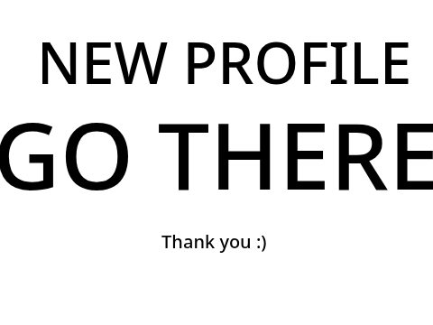 New profile