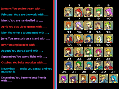 Fire Emblem: The Sacred Stones - Birthday Scenario Game