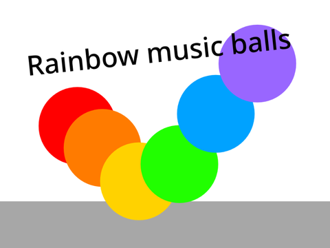 Rainbow music balls