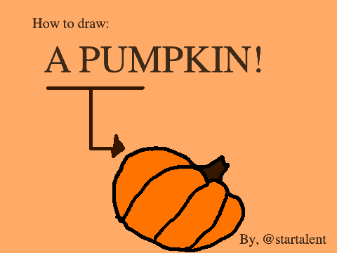 how to draw: a pumpkin! | scratch-tober day one