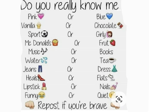 How well do you know me?!?!?