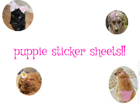puppie sticker sheets !!
