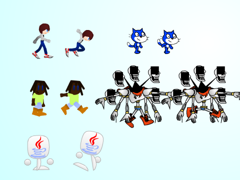 Add your own walking and running cycle!