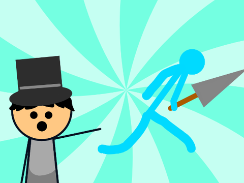 Dude Running with knife